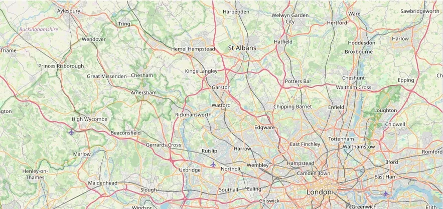 Map of the Watford area we cover